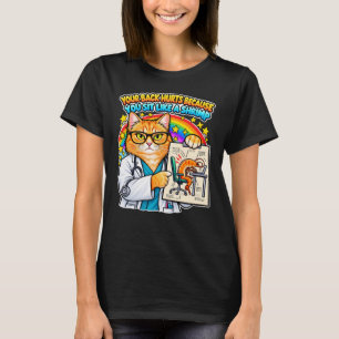 Sarcastische kattenarts Grappige houding grap T-shirt