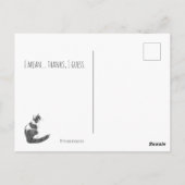 Sarcastische Kattenstemming – Prima. Dank je. Kuns Briefkaart (Achterkant)