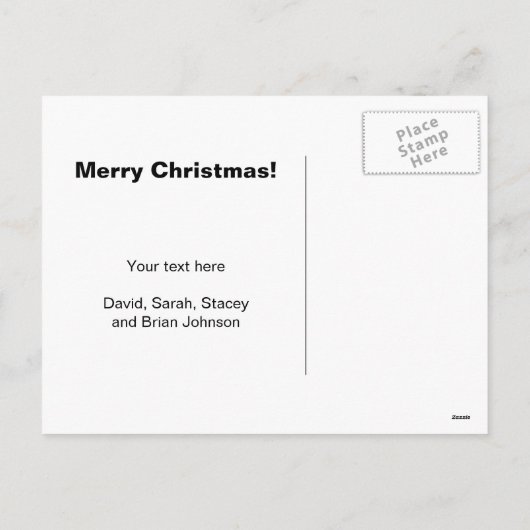 Sarcastische kerst briefkaarten met grappige pingu (Achterkant)