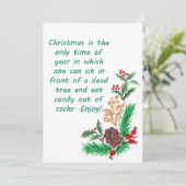 Sarcastische kerstkaart 01 (Staand voorkant)