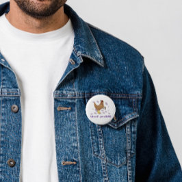 Sarcastische Kip – Vraag Me Of Ik Me Er Druck Over Ronde Button 5,7 Cm