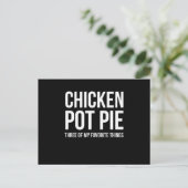 Sarcastische kippenkop drie van mijn favoriete gew briefkaart (Staand voorkant)