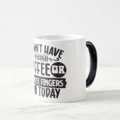 Sarcastische koffie citaten magische mok (Voorkant rechts)