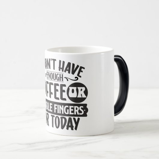 Sarcastische koffie citaten magische mok (Voorkant rechts)