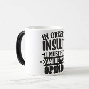 Sarcastische koffie citaten magische mok