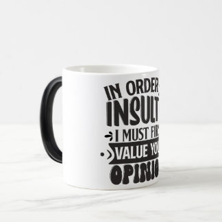 Sarcastische koffie citaten magische mok