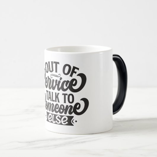 Sarcastische koffie citaten magische mok (Voorkant rechts)