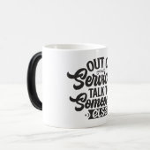 Sarcastische koffie citaten magische mok (Voorkant links)