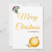 Sarcastische leuke kerst gerafelde gekartelde Covi Feestdagenkaart (Achterkant)