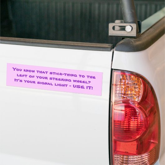 sarcastische lichtbumper sticker (Op Truck)
