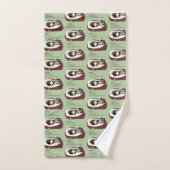 Sarcastische Luie Lapjeskat Humor Saliegroen Bad Handdoek (Handdoek)