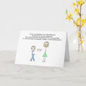 Sarcastische mama kaart (Gele Bloem)