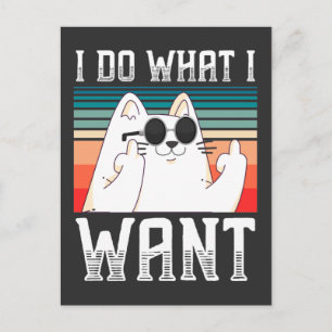 Sarcastische mensen Kat middelgembergelvis Kat Briefkaart