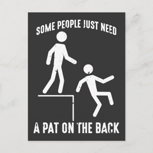 Sarcastische mensen offensief citaat achteraan briefkaart (Voorkant)