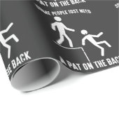 Sarcastische mensen offensief citaat achteraan cadeaupapier (Rol Hoek)