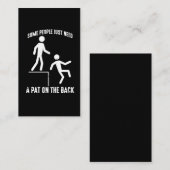 Sarcastische mensen offensief citaat achteraan visitekaartje (Voorkant / Achterkant)