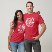 Sarcastische mensen Persoon Zegt retro T-shirt (Unisex)