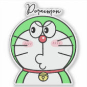 Sarcastische Mini Doraemon Sticker (Voorkant)