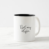 Sarcastische minimale Funny Quote Mok (Voorkant rechts)