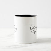 Sarcastische minimale Funny Quote Mok (Center)