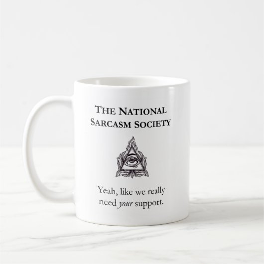 Sarcastische Mok - National Sarcasm Society (Links)