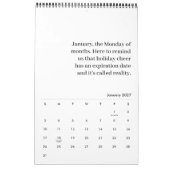 Sarcastische monochrome kalender (Jan 2027)