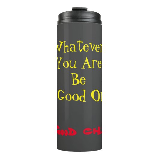 Sarcastische Motivatie Typografische Thermische Tu Thermosbeker (Voorkant)