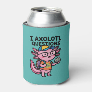 Sarcastische Nerd Axolotl Ik Heb Axolotl Vragen Me Blikjeskoeler