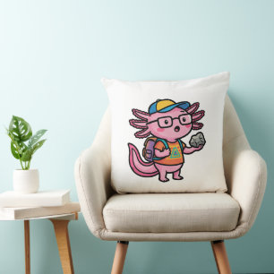 Sarcastische Nerd Axolotl Ik Heb Axolotl Vragen Me Kussen