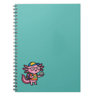 Sarcastische Nerd Axolotl Ik Heb Axolotl Vragen Me Notitieboek
