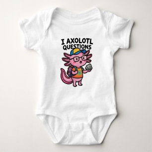 Sarcastische Nerd Axolotl Ik Heb Axolotl Vragen Me Romper