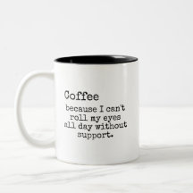 Sarcastische Oogrol Koffiemok