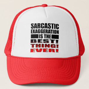 Sarcastische Overdrijving Grappige Bal Cap Hoed Qu Trucker Pet