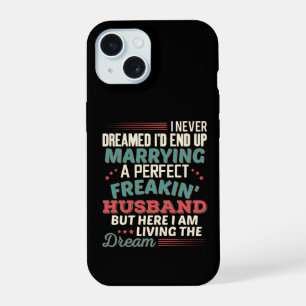 Sarcastische perfecte verdomde echtgenoot vrouw hu iPhone 15 case