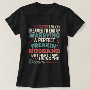 Sarcastische perfecte verdomde echtgenoot vrouw hu t-shirt