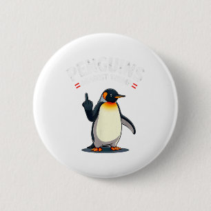 Sarcastische pinguïns tegen Trump Ronde Button 5,7 Cm