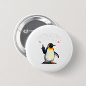 Sarcastische pinguïns tegen Trump Ronde Button 5,7 Cm (Voorkant /achterkant)
