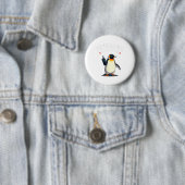 Sarcastische pinguïns tegen Trump Ronde Button 5,7 Cm (In situ)