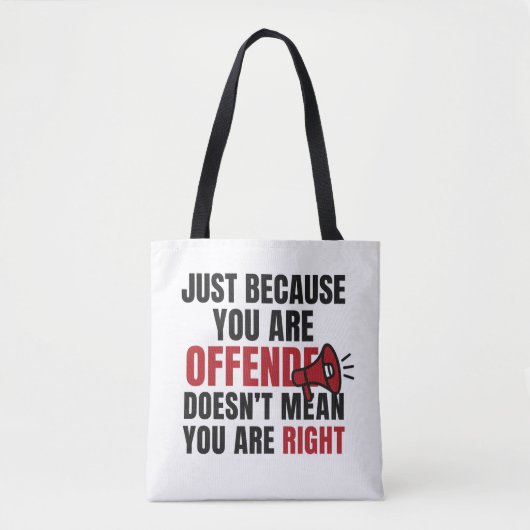 Sarcastische quote Canvas tas (Voorkant)