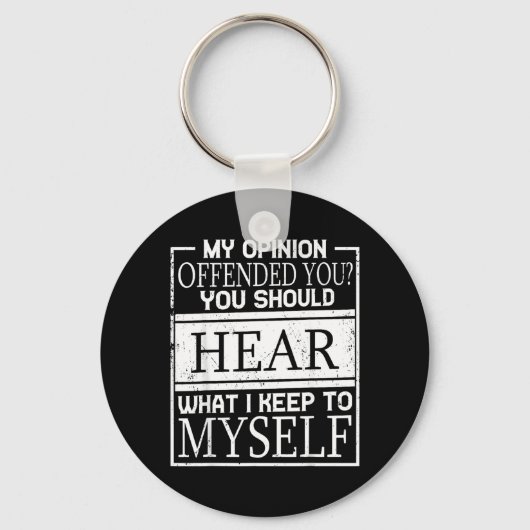 Sarcastische quote sleutelhanger (Voorkant)