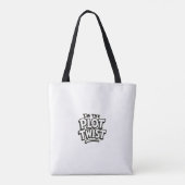 sarcastische quote tote bag (Achterkant)