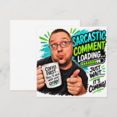 Sarcastische reactie laden… kaart (Voorkant / Achterkant)