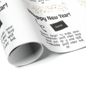 Sarcastische resolutie Funny Happy Nieuwjaar Confe Cadeaupapier (Rol Hoek)