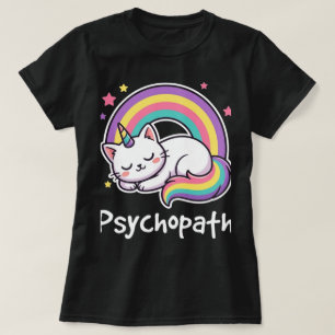 Sarcastische Retro Regenboog Grappige Eenhoorn Psy T-shirt