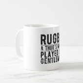 Sarcastische Rugby-spelers Citaat-cadeautje - Rugb Koffiemok (Voorkant links)