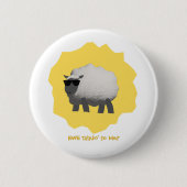 Sarcastische Schaap – Heb je het tegen mij? Ronde Button 5,7 Cm (Voorkant)