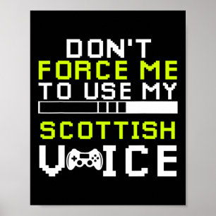 Sarcastische Schotse Gamer Schotse Sarcastische Ga Poster