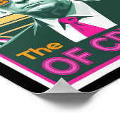 Sarcastische Trump De opkomst van Crypto Bitcoin K Poster (Hoek)