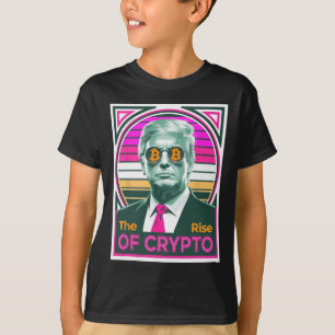 Sarcastische Trump De opkomst van Crypto Bitcoin K T-shirt