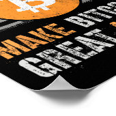 Sarcastische Trump maakt Bitcoin weer geweldig Hum Poster (Hoek)